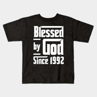 Blessed By God Since 1992 Kids T-Shirt